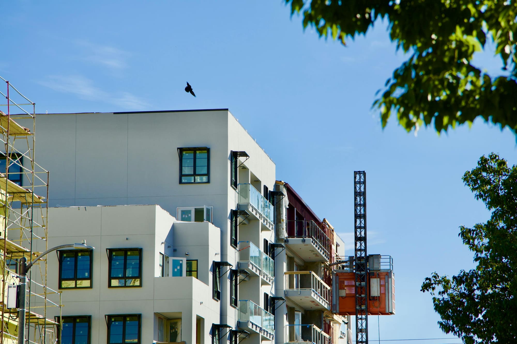 Multifamily building under construction